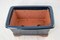 Rectangular Dark Blue Cactsu & Succulent, Bonsai Pot + Mesh - 8"x 6.25"x 3"